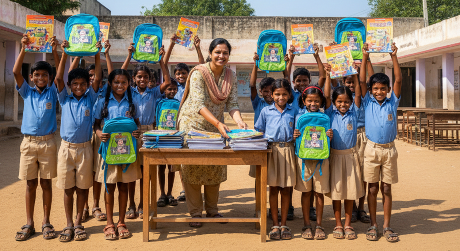 Project Gyaan: New Education Kit Distribution for 300 Students