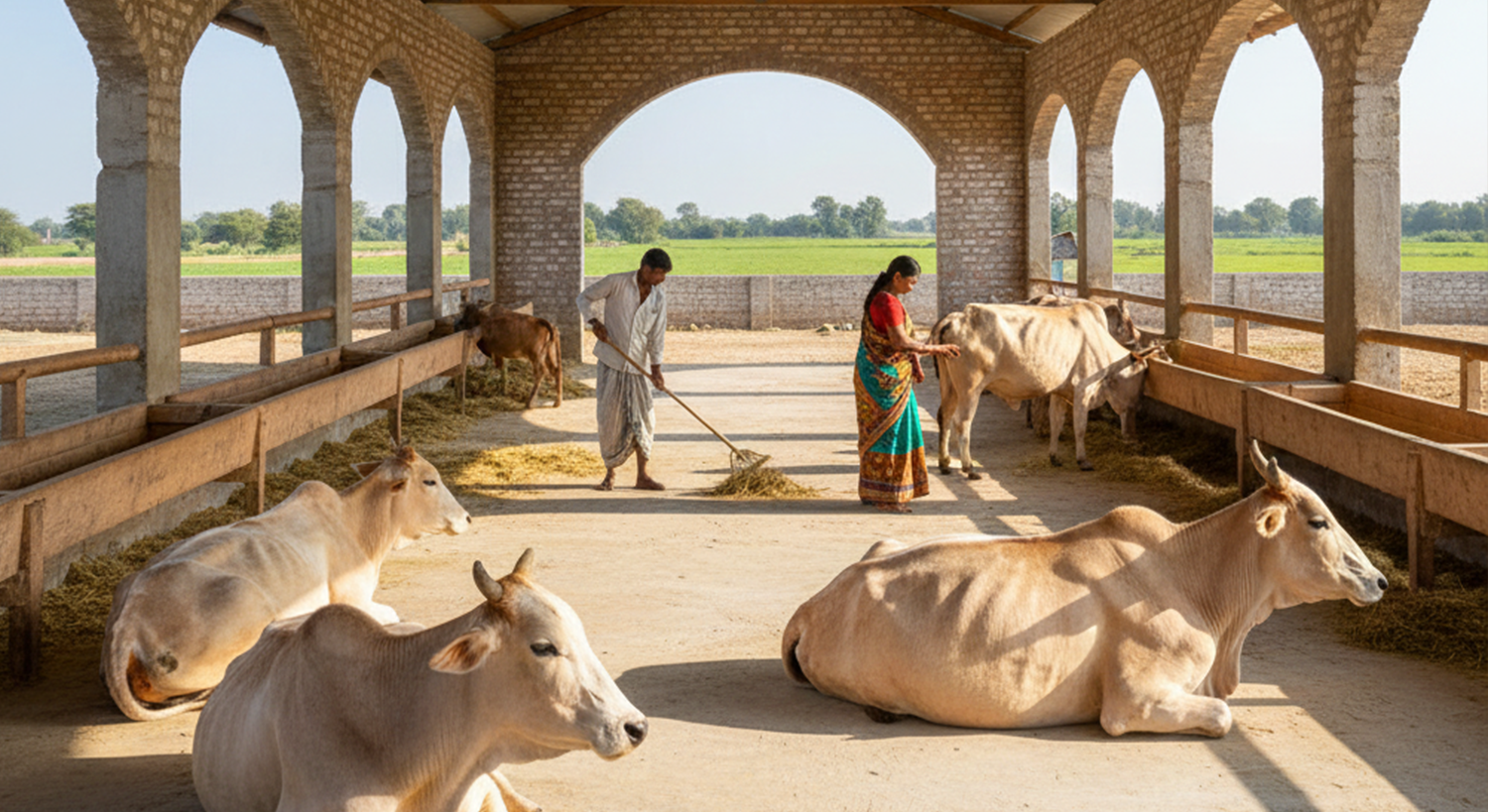 Gau Seva Update: New Shelter Provided for Rescued Cattle